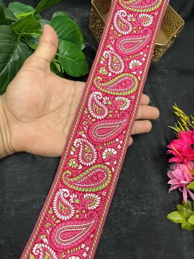 Heritage Mango Banarasi Zari Embroidered Lace Border - Design 2